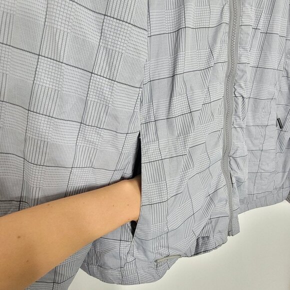 Black Mountain | Plaid Lightweight Hiking Jacket Gray Purple XXL - Picture 4 of 11